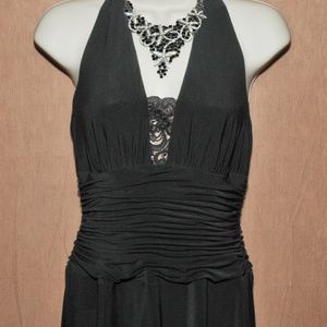 Jones New York Black Halter top Dress Size 6